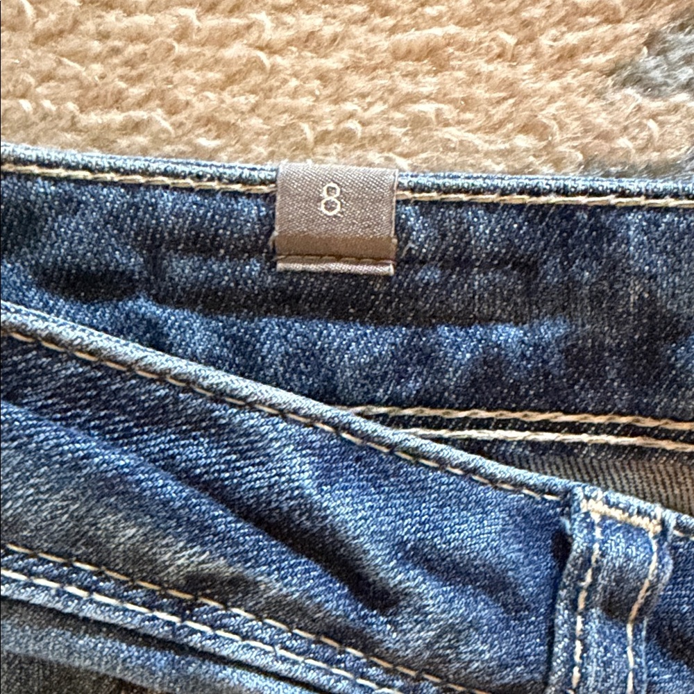 LC Lauren Conrad Medium Blue Distressed Skinny Jeans - Picture 4 of 7